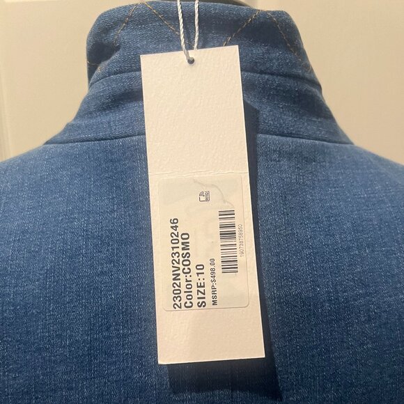 NWT Veronica Beard Amika Vest (Cosmo Blue) Size 10 US (Matching Pants in Closet) - Picture 9 of 11